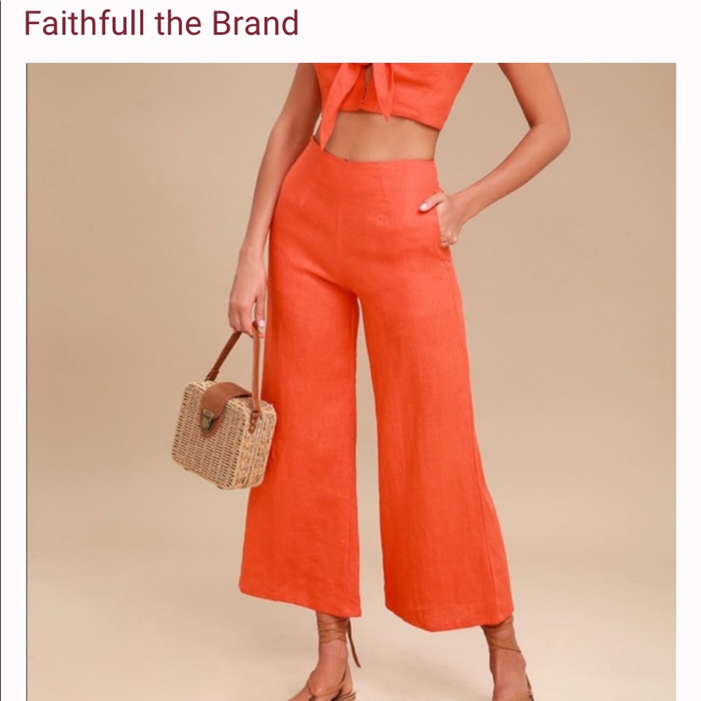 Faithfull the Brand Orange 2 Piece Set Medium
